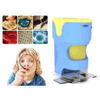 Handheld Microscope Kit for Kids,Catch Video Photo,Rechargeable 1000X HD Microscopes Camera Toys for Children,Student Beginner Portable Educational Gift Color Blue