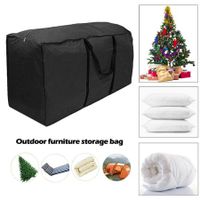 Christmas Tree Storage Bag Outdoor Furniture Cushion Storage Bag Christmas Tree Tote Storage Pouch Tree Container Holiday Ornament Bag Oxford Cloth Size S