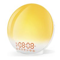 Sunrise Alarm Clock, Wake Up Light with Sunrise and Sunset Simulation for Heavy Sleepers Adults Kids