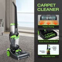 Carpet Cleaner Rug Professional Portable Deep Vacuum Cleaning Machine Faster Drying with Heater Water Dust Tanks
