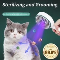 Cat Sterilization Comb Pet Brush For Shedding And Grooming Self-Cleaning Slicker Brush For Long And Short Hair Cats