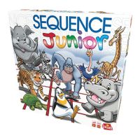 Sequence Junior, Classic Sequence Fun, Just for Kids, Family Strategy Game For 2 or More Players, Ages 3+
