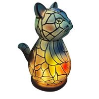 Resin Animals Table Lamp Retro LED Ambient Night Light Nightstand Aesthetic Bedside Lamps Night Stand Lamp Lighting Home