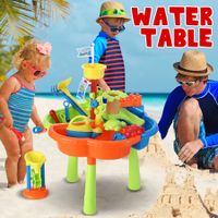 3 In 1 Water Play Table Sandpit Toys Kid Beach Swimming Pool Outdoor Backyard Activity Pretend Set