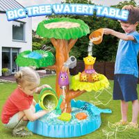 Tree Water Table Sand Play Toy Set Educational Beach Preschool Activity Summer Outdoor Backyard for Kids