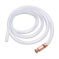 Hand Fuel Pump, Fuel Siphon Pump, Safety Self Priming Hose, 1.5M Gas Siphon Hose Pump for Gasoline Fuel Water Transfe