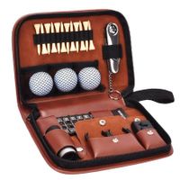 Golf Gifts for Men and Women,Golf Accessories Set with Hi-End Case,Golf Balls,Rangefinder,Golf Tees,Brush,Multifunctional Divot Knife,Scorer,Golf Ball Clamp