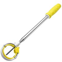 Golf Ball Retriever,Golf Ball Retriever Telescopic for Water with Spring Release-Ready Head,Ball Retriever Tool Golf with Locking Clip,Grabber Tool,Golf Accessories Golf Gift for Men (Yellow)