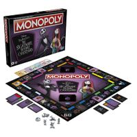 Gaming Monopoly: Disney Tim Burton's The Nightmare Before Christmas Edition Board Game, Fun Family Game for Kids Ages 8 and Up