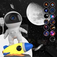 Rocket Astronaut Projector,Planetarium Projector Space & Galaxy Projector with 13 Film Discs Star Projector Night Lightfor Kids Teen Girls