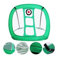 Golf Chipping Net with Indoor Outdoor - 3 Target Golf Practice Hitting Net Training Aids Gift,Green (Only 1 Folding Set Net)