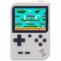 White-Retro Game Machine Handheld Game Console with 400 Classical FC Game Console Support for Connecting TV Gift Birthday for Kids and Adult