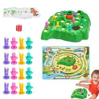 Rabbit Trap Board Game Funny Montessori Interactive Tortoise And Rabbit Race Educational Toy For Children's Birthdays Gifts Upgrade Version