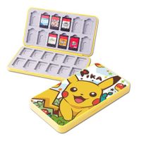 Pika - 24 Switch Game Card Case for Nintendo Switch Lite，OLED, Cute 24 Game Holder Cartridge Case for Game Cards and SD Cards, Kawaii Storage Box