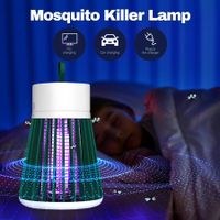 Mosquito Killer Lamp Fly Zapper Bug Mozzie Insect Deterrent Repellent Catcher Trap LED Light Rechargeable Battery Electric Portable USB Green