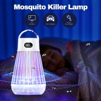 Mosquito Killer Lamp Bug Fly Zapper Repellent Insect Mozzie Deterrent Catcher Trap LED Light Rechargeable Battery Electric Portable Waterproof USB