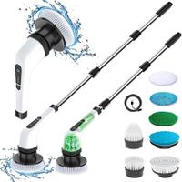 Electric Spin Scrubber, USB Rechargeable Cleaning Brush with 7 Replaceable Brush Heads for Cleaning Tile, Window, Floor, Tub, Car