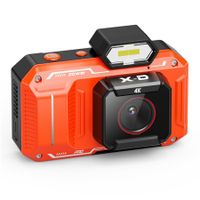 Digital Camera,1080P Kids Camera 48MP Point and Shoot Digital Cameras for Boys Girls Teans Vlogging Camera for Kids Anti Shake 18x Zoom with 32G TF Card (Orange)