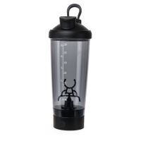 Electric Protein Shaker Bottle, USB Rechargeable Blender Bottles 24oz Shaker Bottles for Protein Mixes Blender Bottle Black