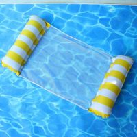 4 in 1 Monterey Hammock Pool Float and Water Hammock, Multi Purpose, Inflatable Pool Floats for Adults, PVC Material 120 x 65 cm Yellow