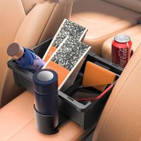 Car Armrest Tissue  Storage Box Car Adjustable Drink Holder Multifunctional Cup Holder Car Waste Organizer
