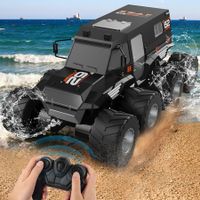 Remote Control Car, 8WD Offroad Waterproof RC Trucks, 1:12 RC Cars for Kids Ages 8-12, 2.4GHz All Terrain RC Drift Cars for Adults (Black)
