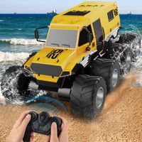 Remote Control Car, 8WD Offroad Waterproof RC Trucks, 1:12 RC Cars for Kids Ages 8-12, 2.4GHz All Terrain RC Drift Cars for Adults (Yellow)