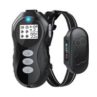 Remote Control Dog Training Collar for Large, Medium and Small Dogs, Waterproof Rechargeable Electronic Collar with Flashlight, Beep Vibration and Shock Training Modes
