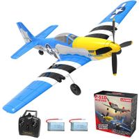 Remote Control Aircraft Plane,RC Plane with 3 Modes That Easy to Control,One-Key U-Turn Easy Control for (Blue)