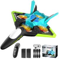 Remote Control RC Plane 2.4Ghz Foam Airplanes Helicopter Quadcopter for Kids Toys,Spinning Drone,Gravity Sensing,Stunt Roll,Cool Light,Gifts for Kids