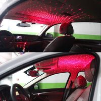 USB Night Light, Star Projector Night Light, Adjustable Romantic red Interior Car Lights for Car, Ceiling, Bedroom, Party Red