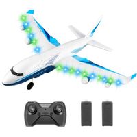 RC Plane,G2 Remote Control Jet Airplane for Beginners Adult,Ready to Fly Airplane with One Key Aerobatic,LED Light,4-Axis Fighter Jet,2.4Ghz Plane for Kids Boys Girls Beginner,2 Battery