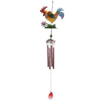 Chicken Wind Chimes Pipe Outdoor Chicken Rooster Birthday Gifts Memorial Gift Metal WindChimes for Outside/Indoors