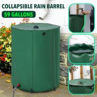 Rain Water Tank Barrel 225L Rainwater Collection System Collapsible Bucket Portable Storage Container Catcher Garden Watering Harvesting 59 Gallon
