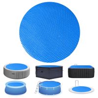 Solar Pool Covers 12 Feet Diameter Round Above Ground Bubble Pool Hot Tub Spa Thermal Solar Covers (12 Feet)
