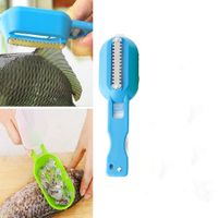 Fish Scaler Remover Fast Cleaning Fish Skin Steel Fish Scales Brush Shaver Remover Cleaner