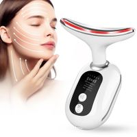 Facial Massager, Red Light Therapy for Face and Neck, Firming Wrinkle Removal Tool to Fade Lines and Wrinkles, Effectively Smooth Face and Neck