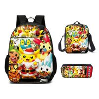16 Inch Backpack Kids Backpack School Bookbag with strap bag Pencil Case Middle High School Backpack for Teen Boys Girls