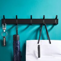 YOUQIN 3/4/5/6 Sticky Hook Wall Mounted Bearing Household Rack Punched Hanging Bathroomtype1