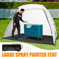 Spray Paint Tent ShelterÂ Portable Mobile Booth DIY Painting Outdoor Enclosure White 259 x 183 x 168 cm