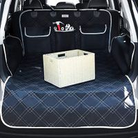 SUV Cargo Liner for Dogs,Backseat Hanging Car Trunk Organizer with Cooler Bag,Waterproof Nonslip Dog Seat Cover Mat,Large Size Universal Fit