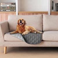 50*80cm-Dark Grey-Waterproof & Non-Slip Dog Bed Cover and Pet Blanket Sofa Pet Bed Mat ，car Incontinence Mattress Protectors Furniture Couch Cover