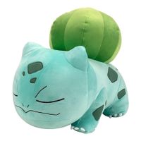 Pokemon Bulbasaur Sleeping Plush 12 Inch for Stuffed Animals Fans for Travel, Car Rides, Nap and Playtime, Multicolor, Approx. 30CM