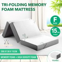Foldable Foam Mattress Full size Trifold Sofa Bed Extra Thick Sleeping Floor Mat Portable Camping Travel Cushion