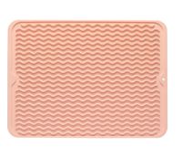 1 pack Pink 30*40cm Silicone Dish Drying Mat for Multiple Usage,Easy clean,Eco-friendly,Heat-resistant,for Counter,Sink,Refrigerator or Drawer liner