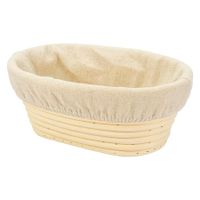 30*14*7CM Oval Bread Proofing Basket, Handmade Banneton Bread Proofing Basket Brotform with Proofing Cloth Liner for Sourdough Bread, Baking