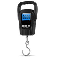 Digital Fish Scale Hanging Scale Fishing Scale,110lb/50kg Luggage Scale,Fish Weighing Scale,Upgrade Large Handle & Backlit LCD Display,Fishing Gifts for Men,Black