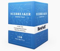 BestSelf Icebreaker Deeper Talk Deck - Conversation Starter Card Pack to Deepen Friendships with 150 Prompts
