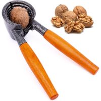 Heavy Duty Nutcracker Pecan Walnut Plier Opener Tool with Wood Handle