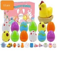 12 pcs Easter eggs toy inside party gift Squishy kids toy Lucky Draw surprise Blind Box
